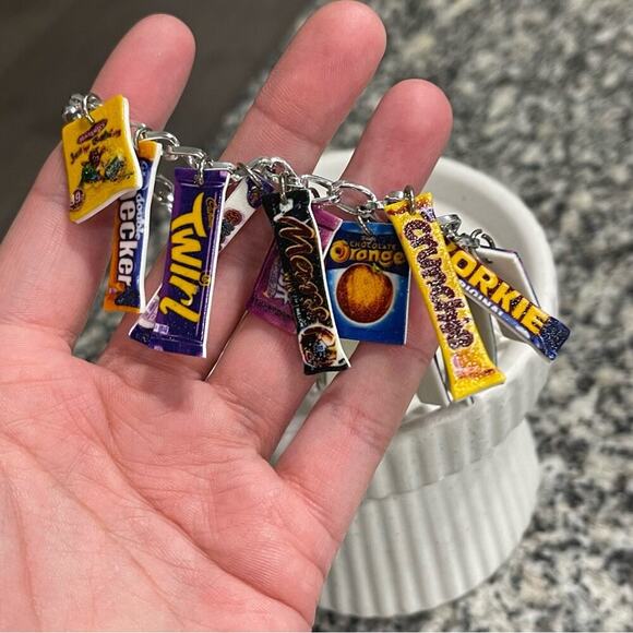 Boutique British Candy Silver Charm Bracelet - Picture 3 of 3